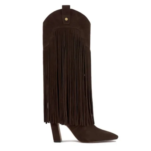 Vince Camuto Shoes Vince Camuto Shela Pointed Fringe Suede